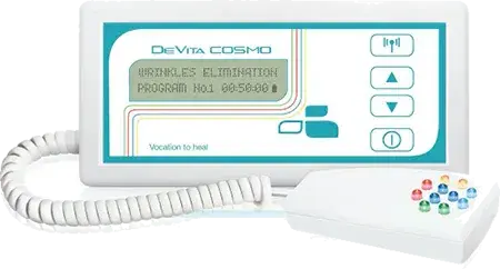 DeVita Cosmo 50 – устройство с дисплей и кабел с апликатор, официална продуктова снимка